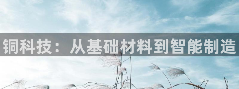 天辰臣娱乐：铜科技：从基础材料到智能制造